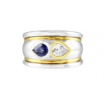 ‘Toi et Moi’ Sapphire & Diamond Ring